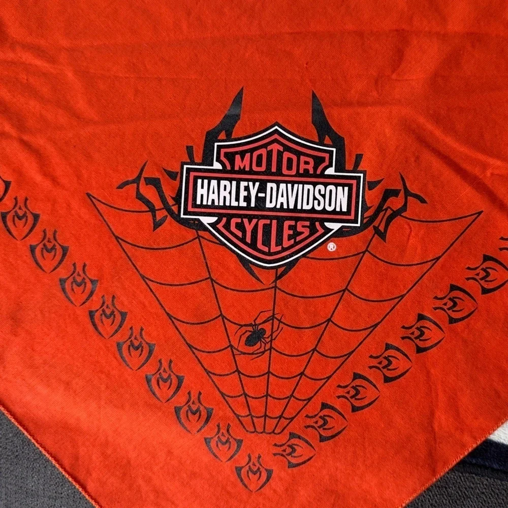 Y2K 04 VTG Harley-Davidson Spider and Web Bandana
